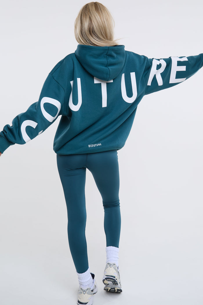 VXN Leggings & Hoodie Set - Deep Teal