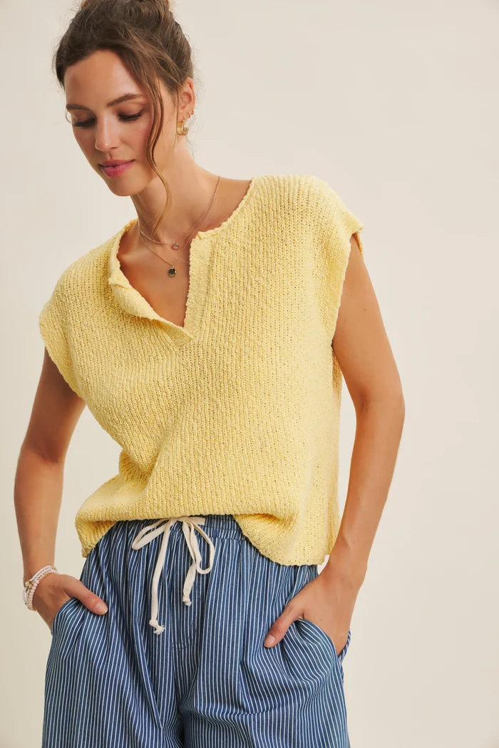 Weekend Slub Cotton Pullover
