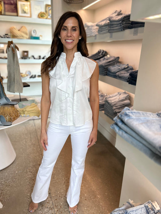 White Alexi Top