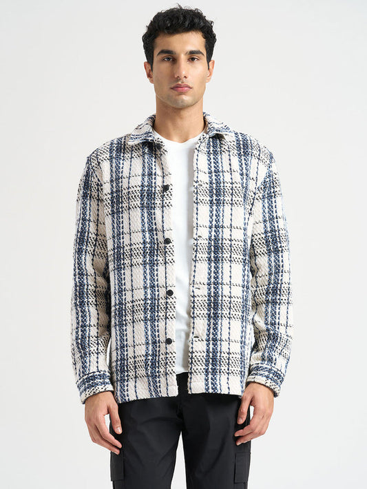 White Check Overshirt