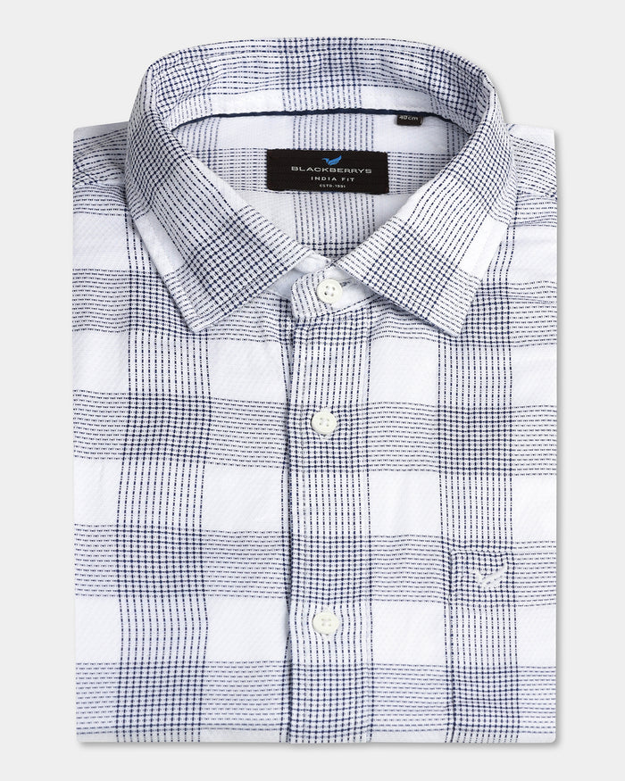 White Check Shirt - Recom