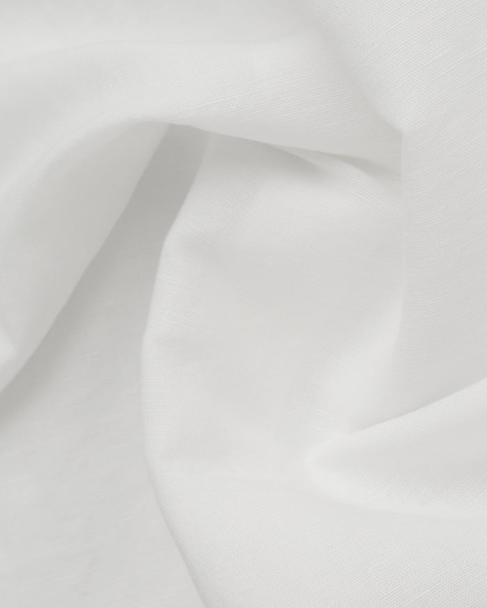 White Half Sleeve Linen Solid Shirt - Salmon