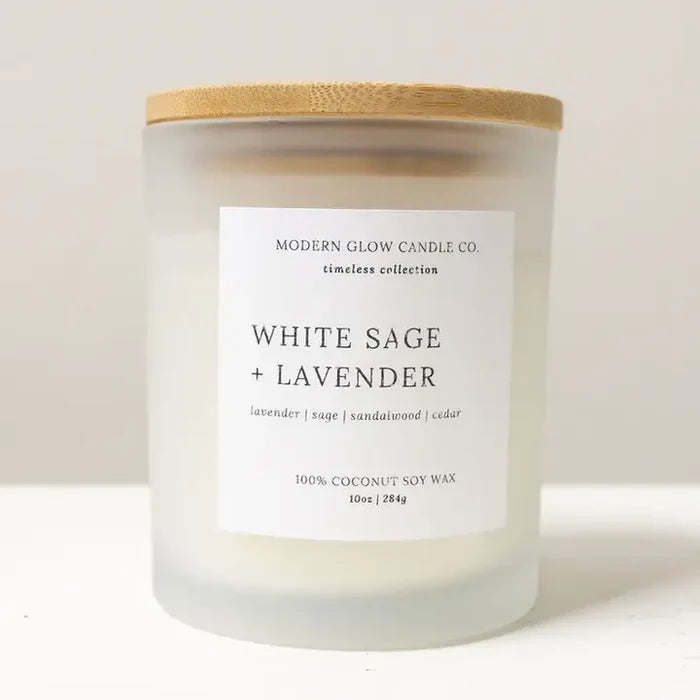 White Sage + Lavender Candle