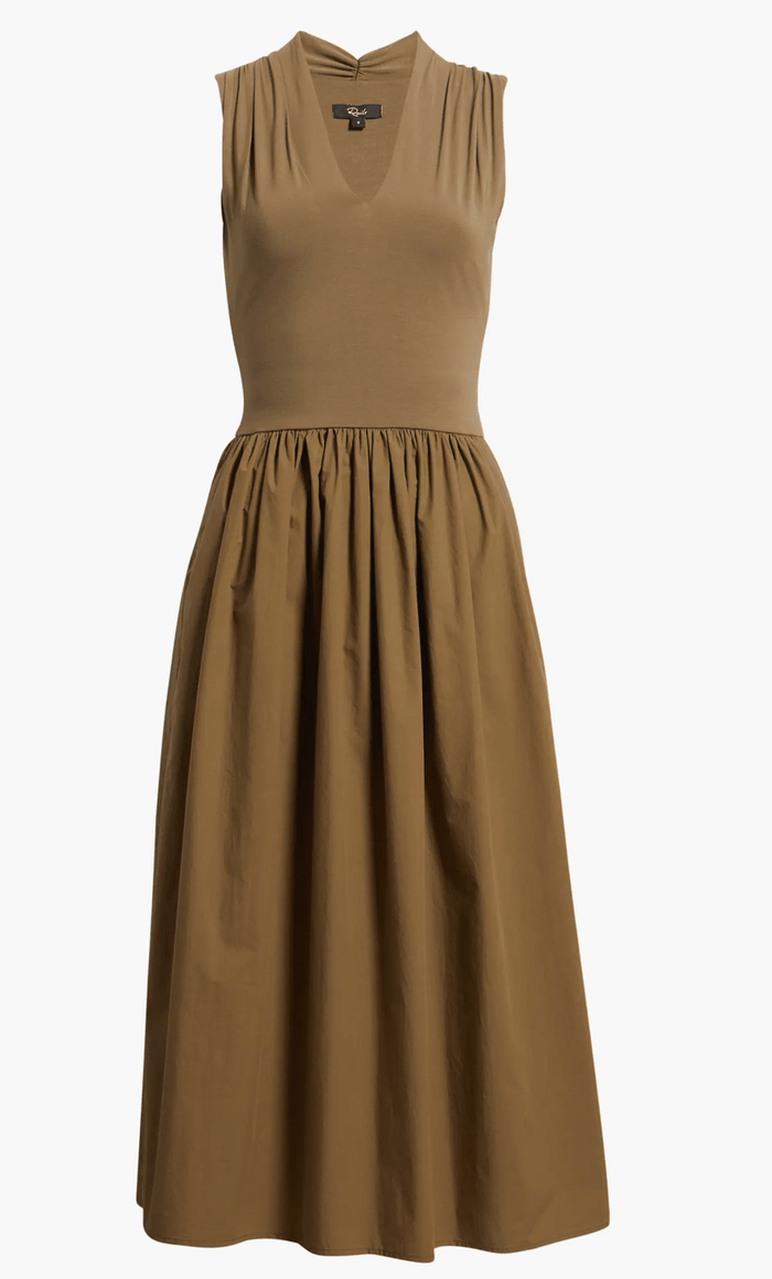 Winnie Dress in Washed Olive - Amor Lafayette