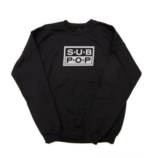 Youth Crew Sweatshirt Logo Black w/Light Grey