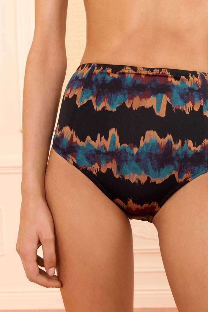 Zahara High Waisted Bikini Bottom - Alloy