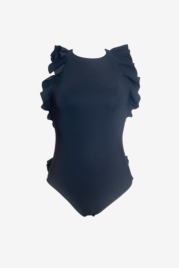 Zimmermann Ginger Race Back Frill One Piece Swimsuit image 0