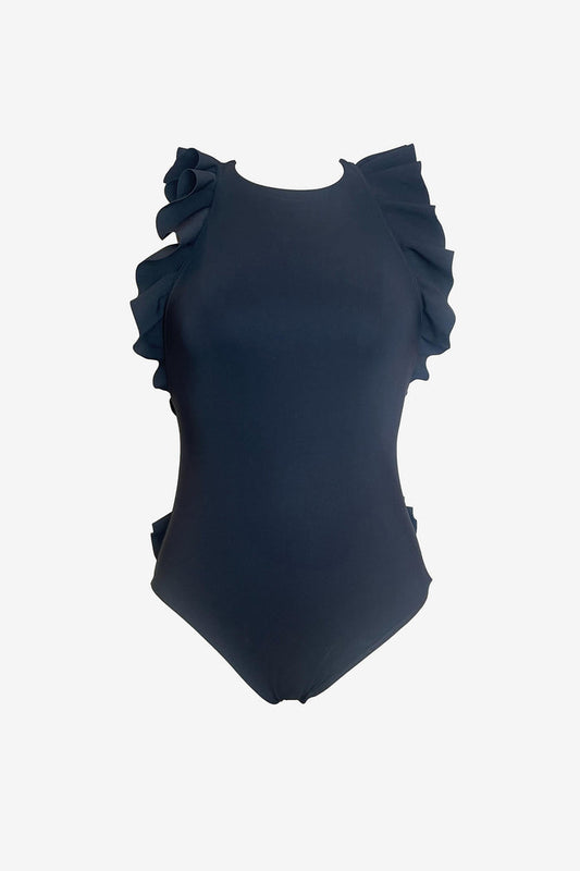 Zimmermann Ginger Race Back Frill One Piece Swimsuit image 0